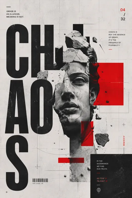 Typography Collage Wall Art