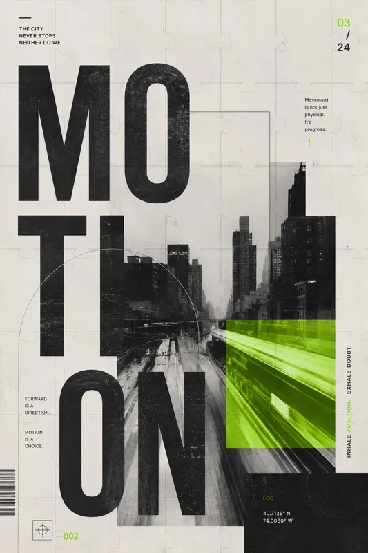 Typography Collage Wall Art
