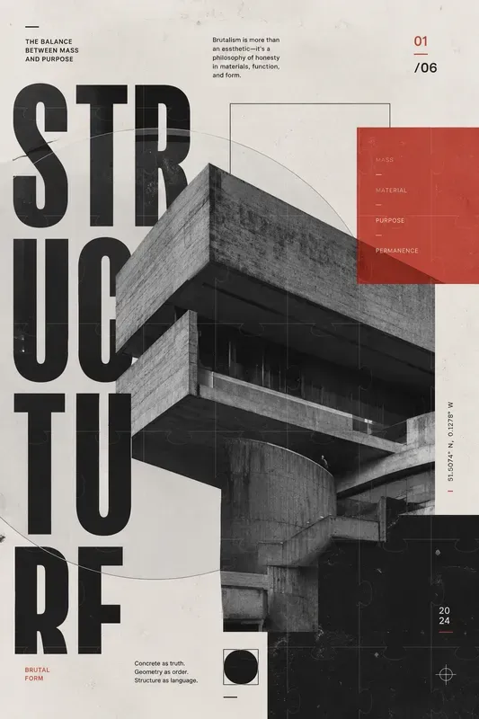 Typography Collage Wall Art