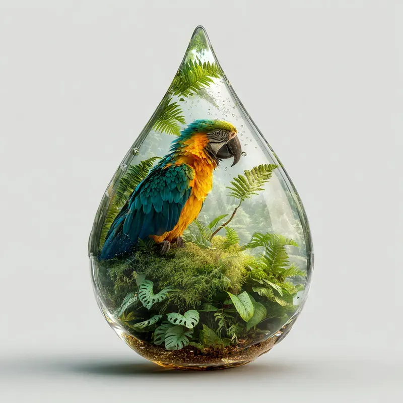 Surreal Glass Ecosystem Miniatures