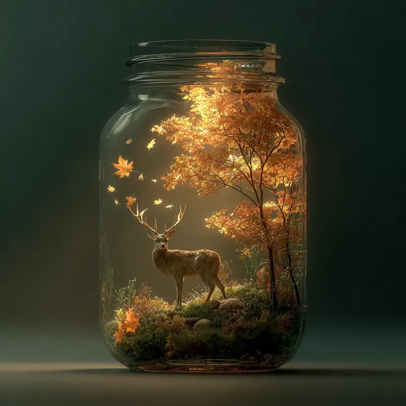Surreal Glass Ecosystem Miniatures