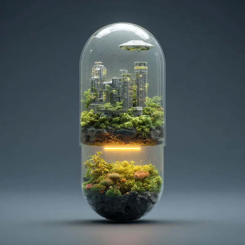 Surreal Glass Ecosystem Miniatures