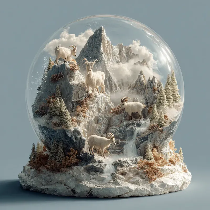 Surreal Glass Ecosystem Miniatures