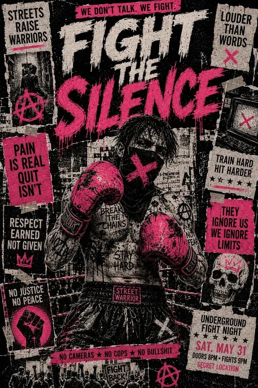 Brutalist Punk Poster Collection Sets