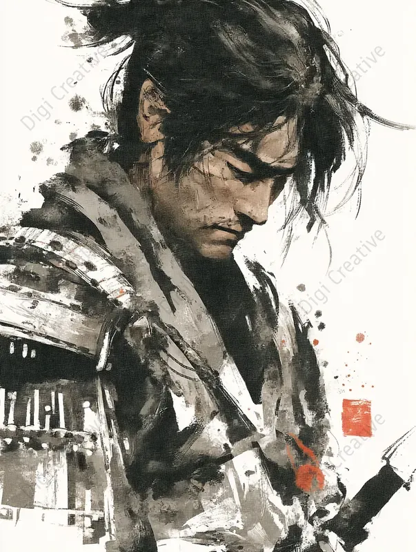 Premium Anime Ink Art