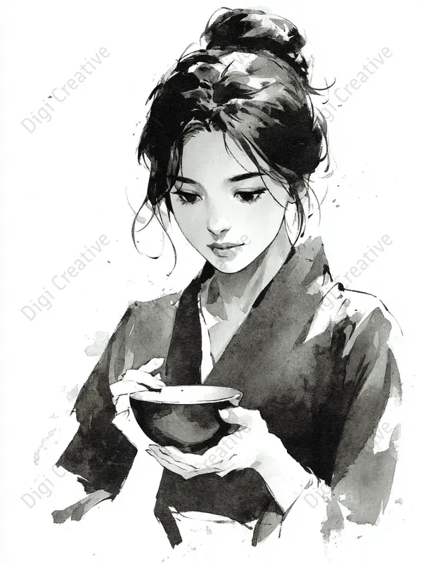 Premium Anime Ink Art