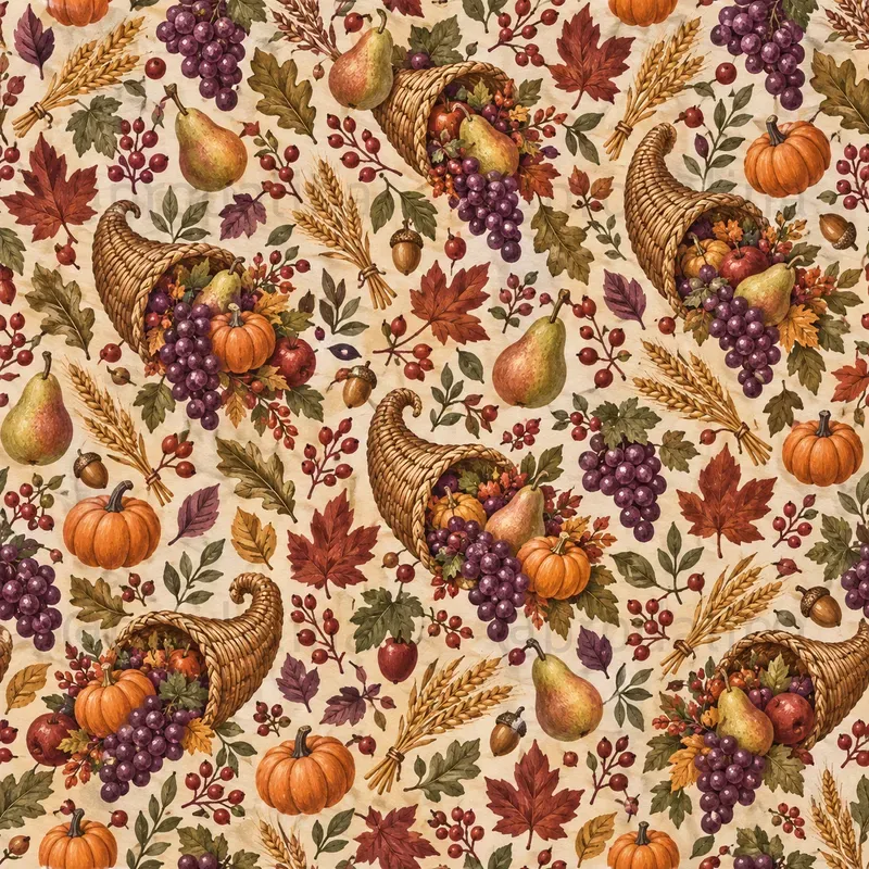 Cozy Thanksgiving Seamless Patterns