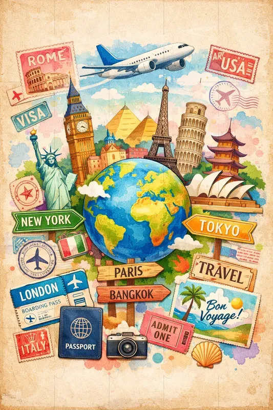 Artistic Collage Poster Graphics