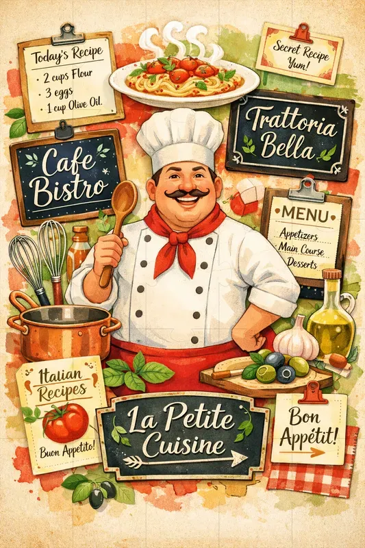 Artistic Collage Poster Graphics