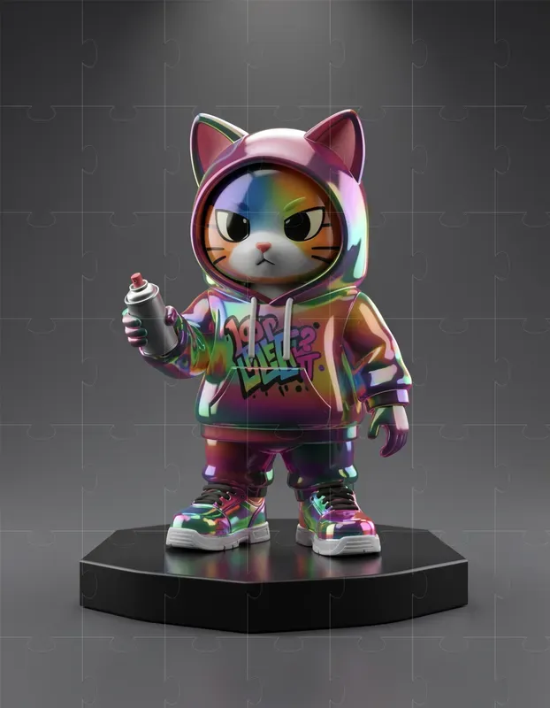 Pop Mart Kaws Style 3D Vinyl Toys