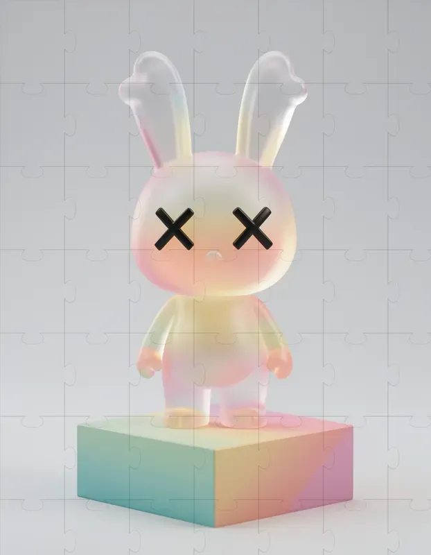 Pop Mart Kaws Style 3D Vinyl Toys