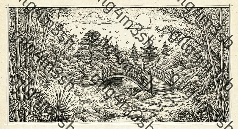 Ink Pen Storybook Landscapes