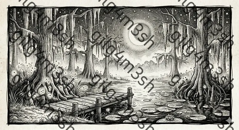 Ink Pen Storybook Landscapes