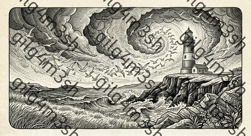 Ink Pen Storybook Landscapes