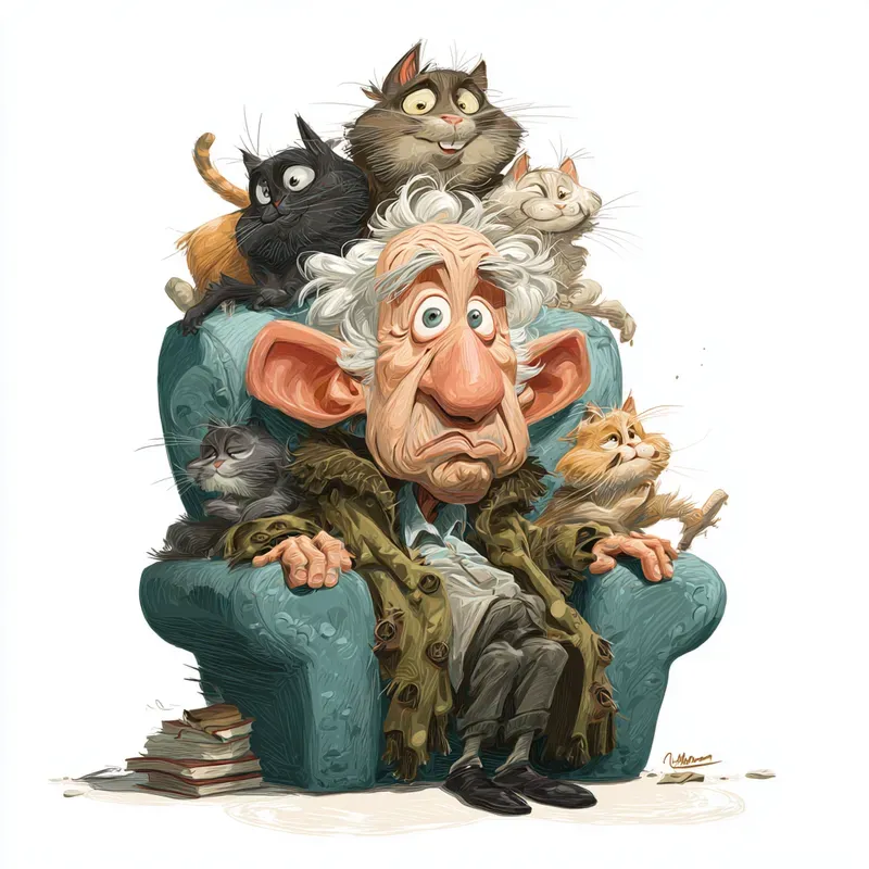 Hilarious Senior Characters Clipart Packs