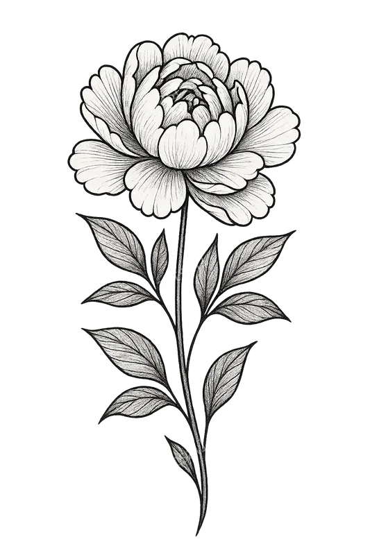 Black White Tattoo Style Illustrations