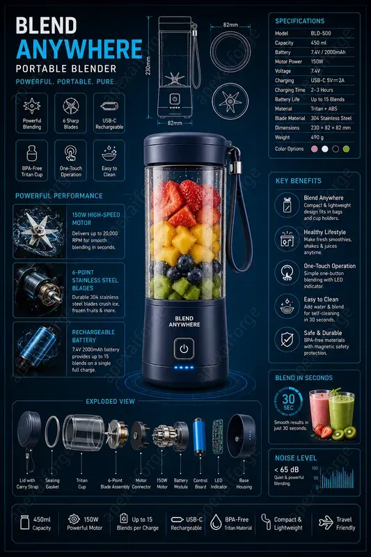Product Blueprint Infographics Generator