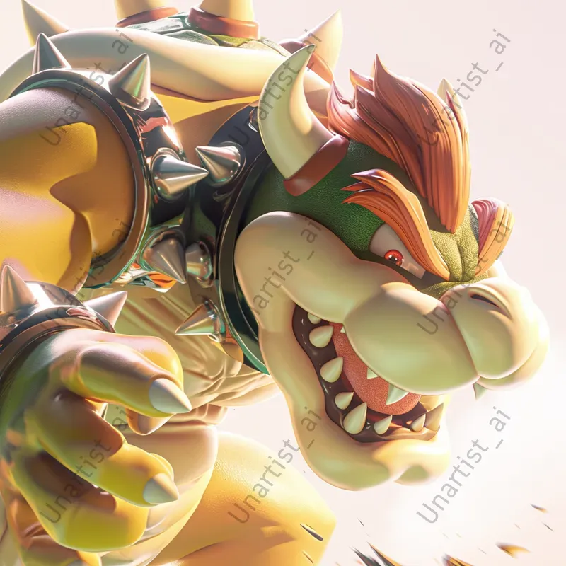 Hyperdetailed 3D Nintendo Portraits