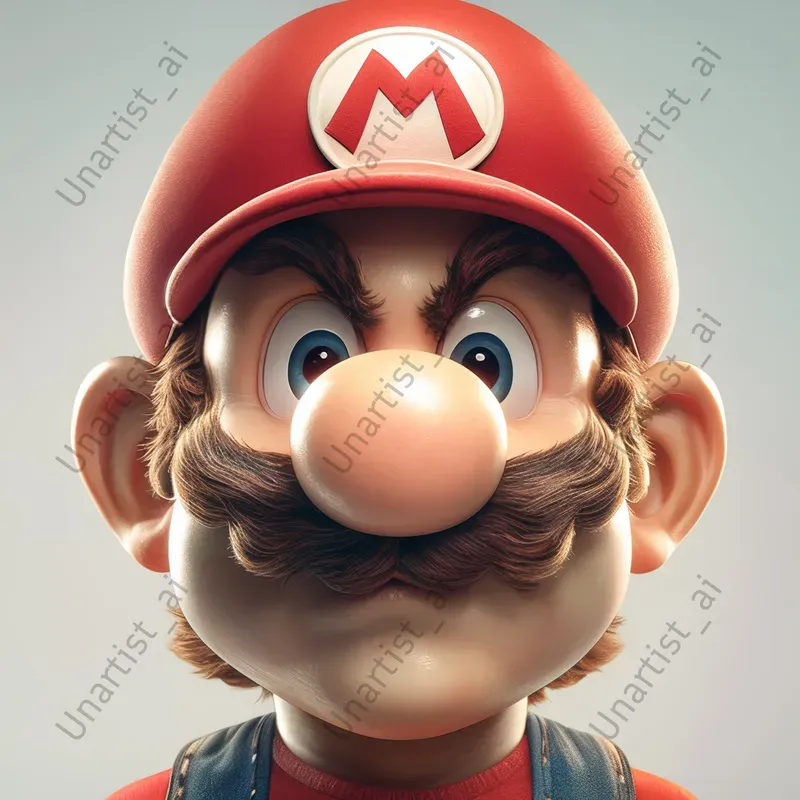 Hyperdetailed 3D Nintendo Portraits
