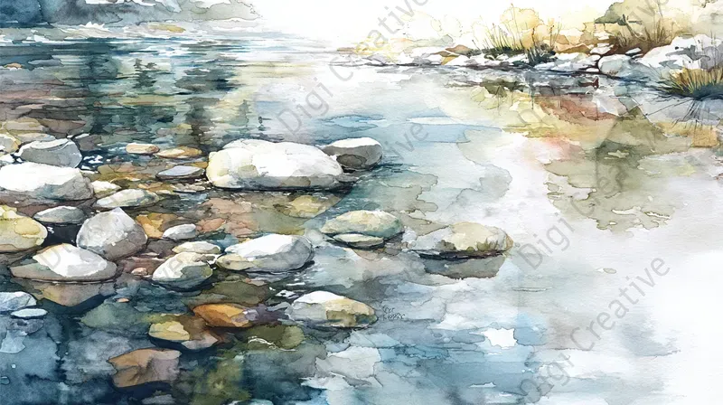 Premium Editorial Watercolor Landscapes