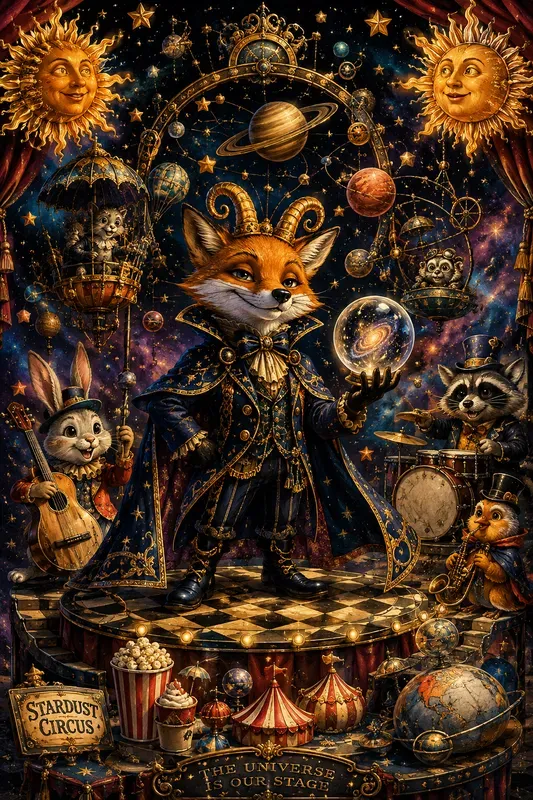 Whimsical Cosmic Circuses