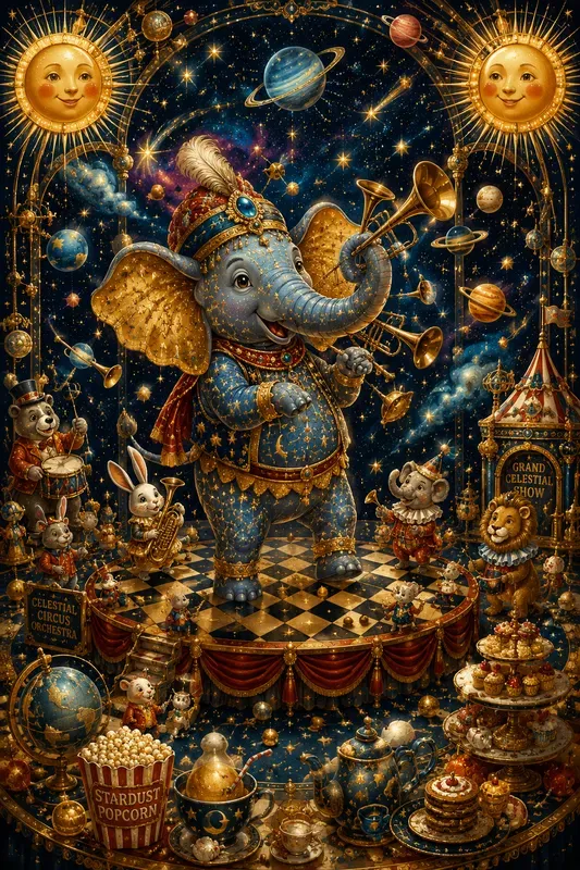Whimsical Cosmic Circuses
