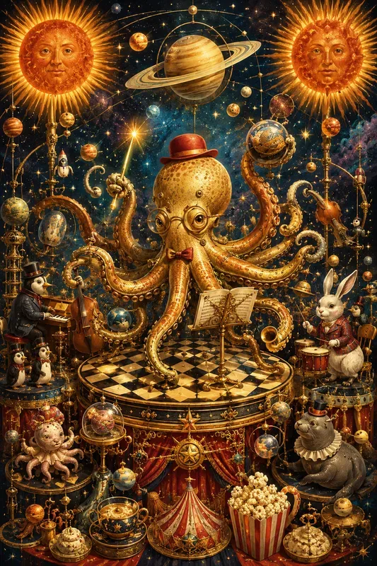 Whimsical Cosmic Circuses