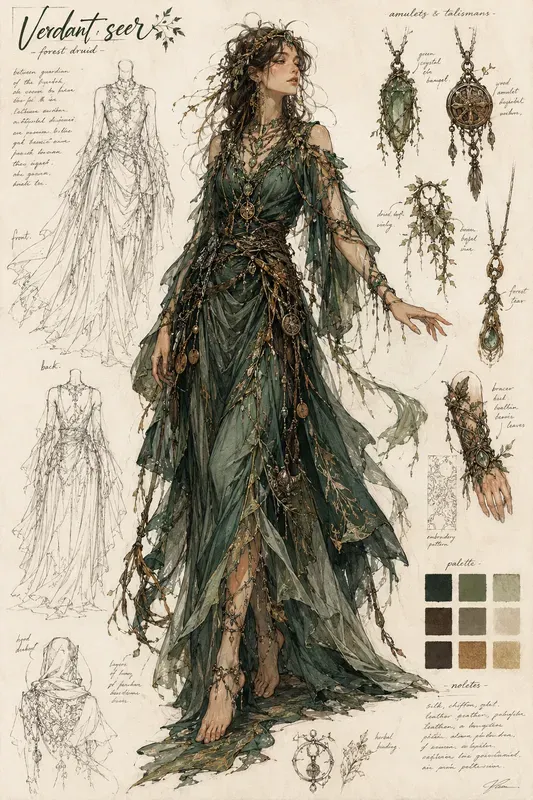Mixed Media Fashion Sketch Sheets