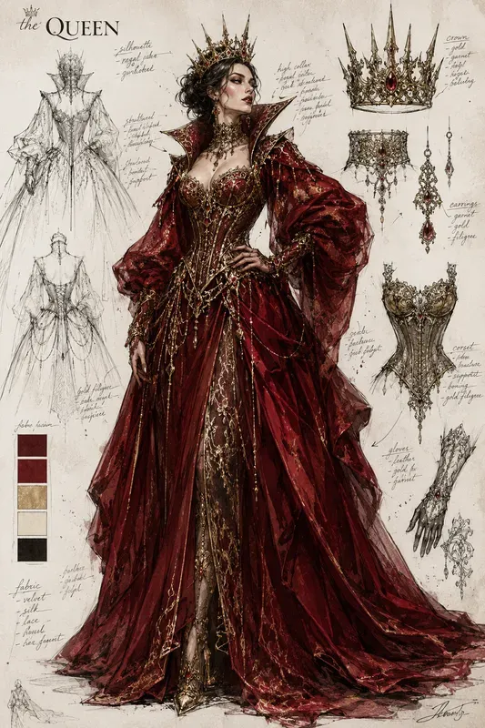 Mixed Media Fashion Sketch Sheets