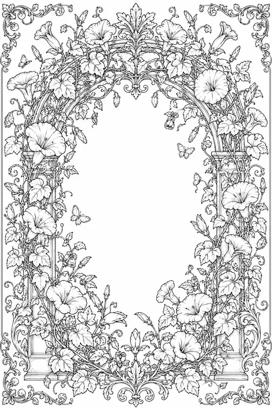Vintage Botanical Illustrations Line Art