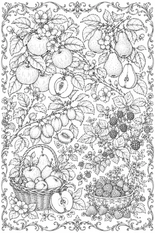 Vintage Botanical Illustrations Line Art
