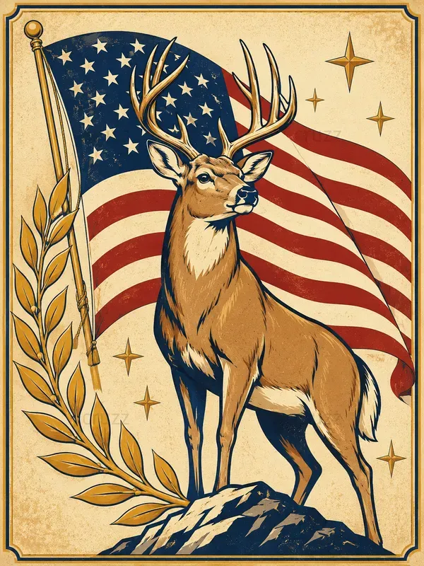 Retro Patriotic Vector Posters