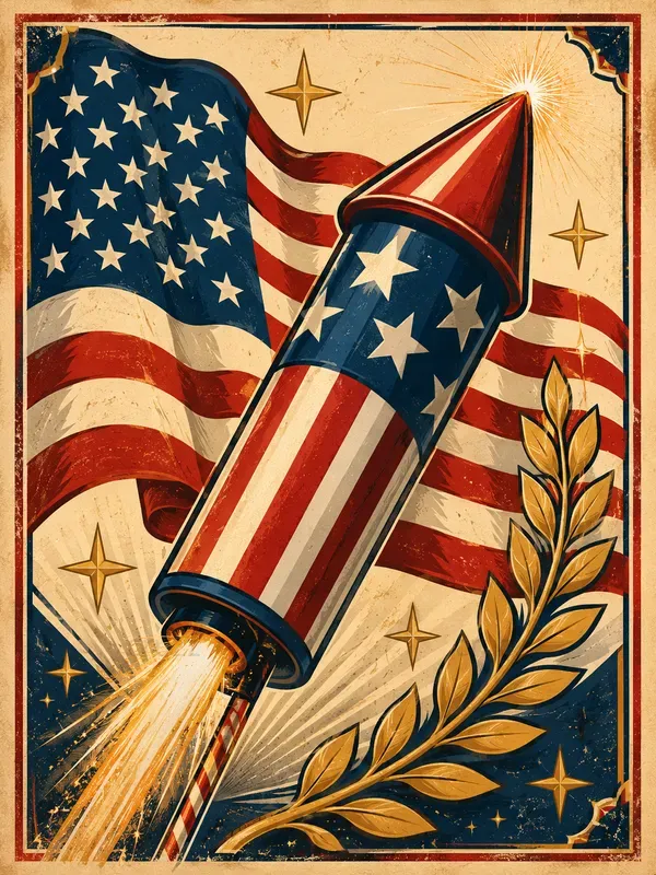Retro Patriotic Vector Posters