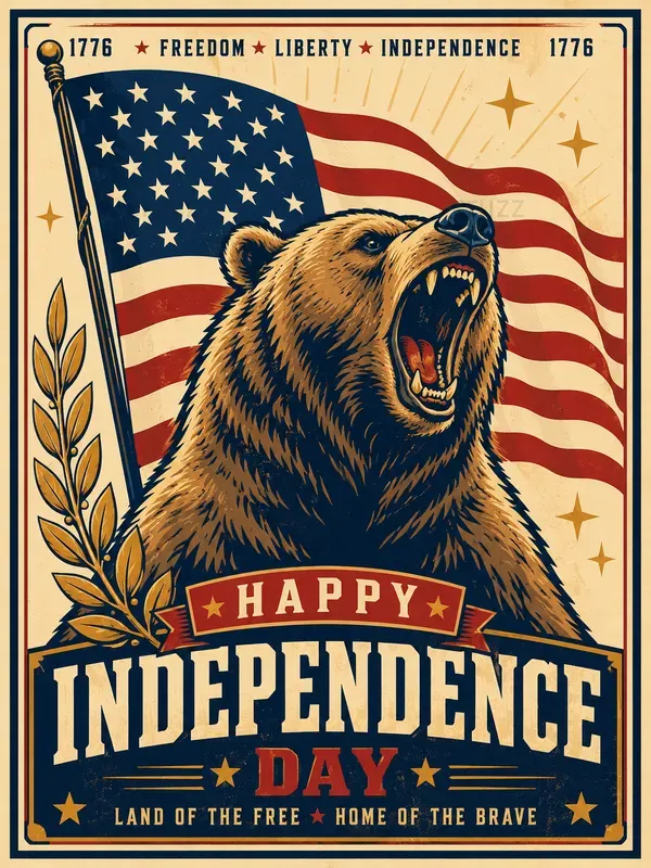 Retro Patriotic Vector Posters