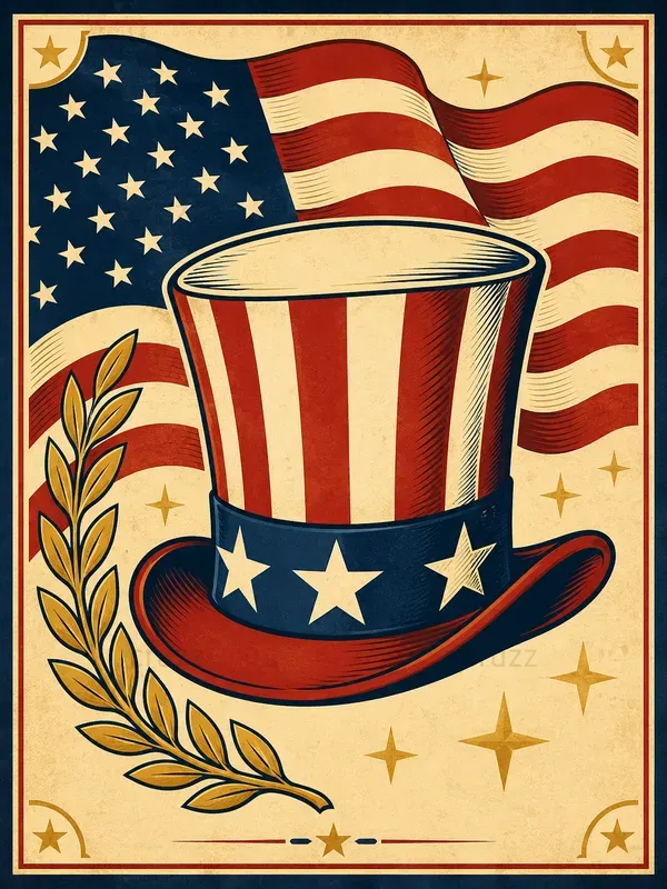 Retro Patriotic Vector Posters