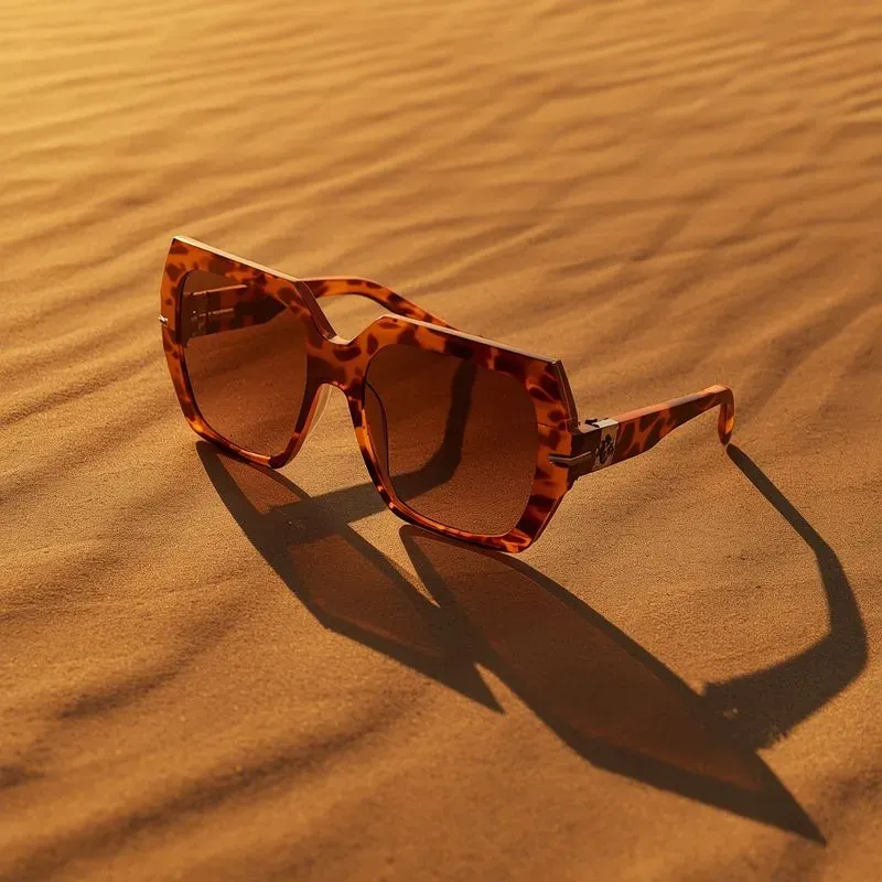 Luxury Sunglasses On Desert Sand