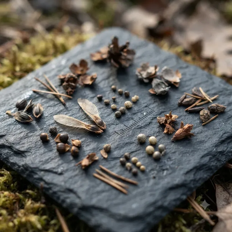 Native Seed Collection Macro Photo Builders