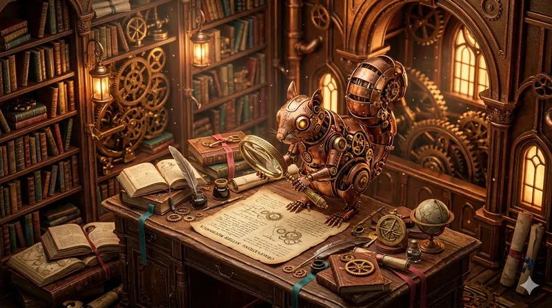 Steampunk Lofi Cyborg Desktop Wallpapers