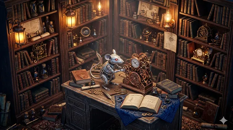 Steampunk Lofi Cyborg Desktop Wallpapers