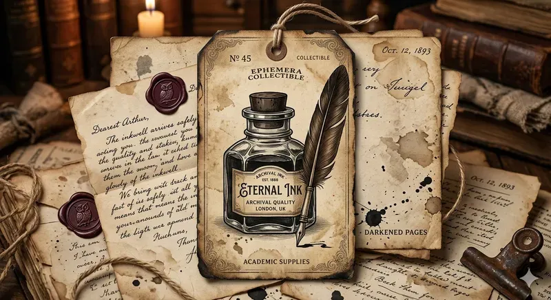 Quill Ink Bottle Tags