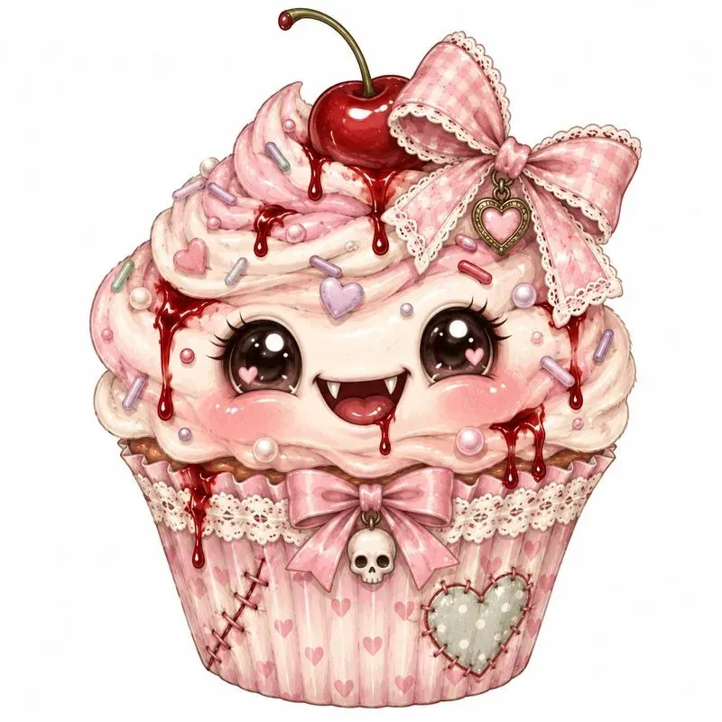 Pastel Creepy Cute Horror Cliparts