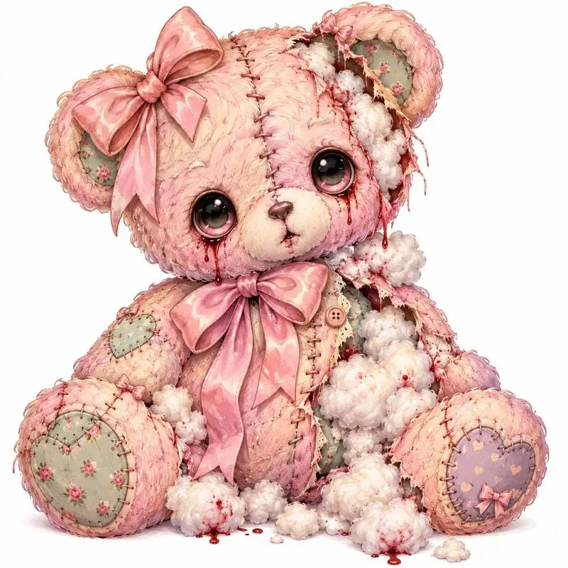 Pastel Creepy Cute Horror Cliparts