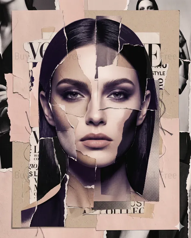 Highfashion Collage Portrait Labs