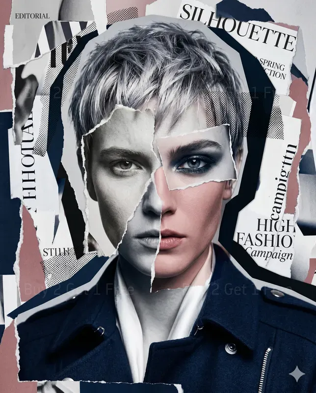 Highfashion Collage Portrait Labs