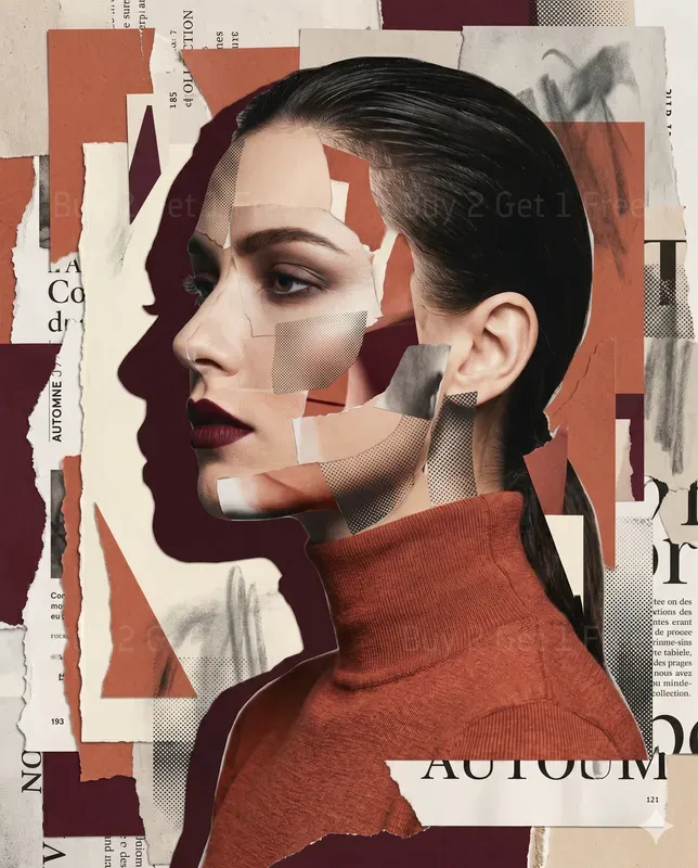Highfashion Collage Portrait Labs