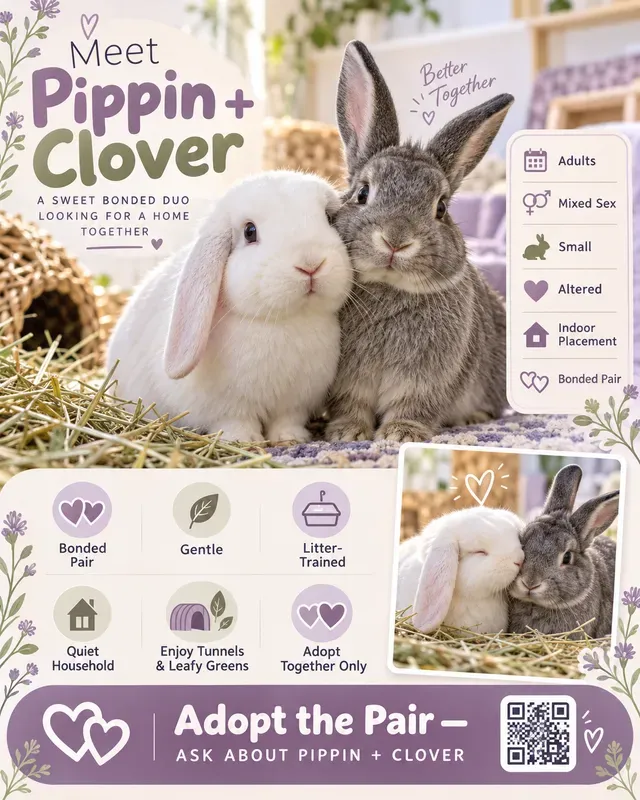 Pet Adoption Profile Flyer Social Cards