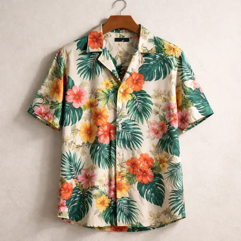 Tropical Floral Summer Shirt Mockups