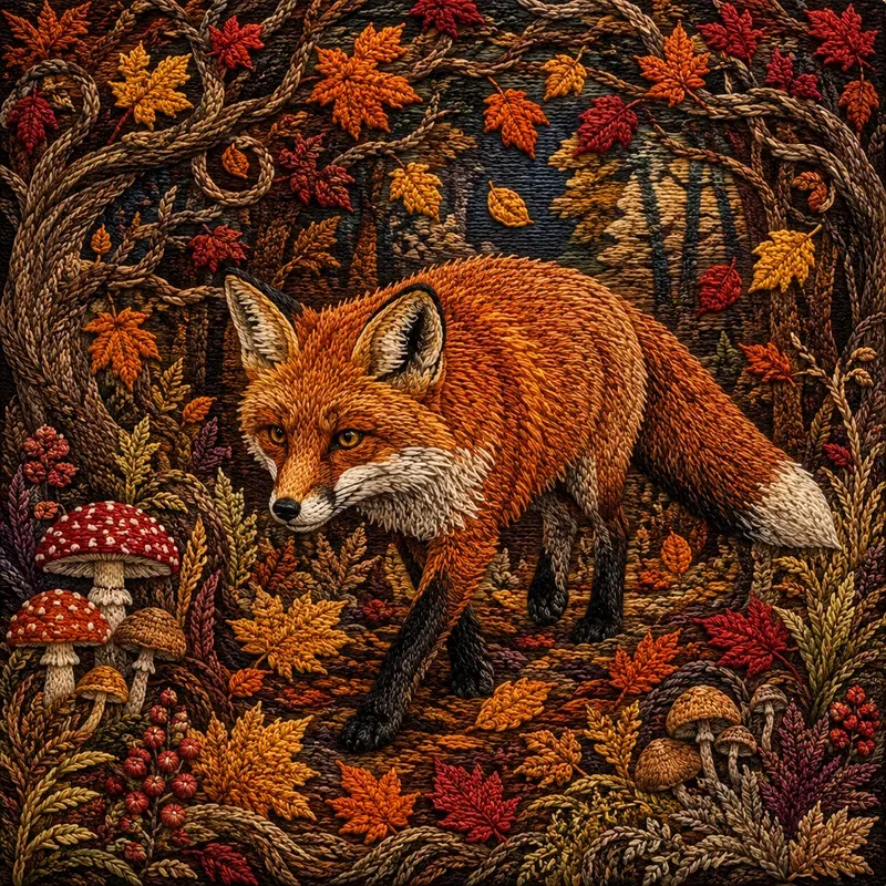 Premium Thread Art Scenes