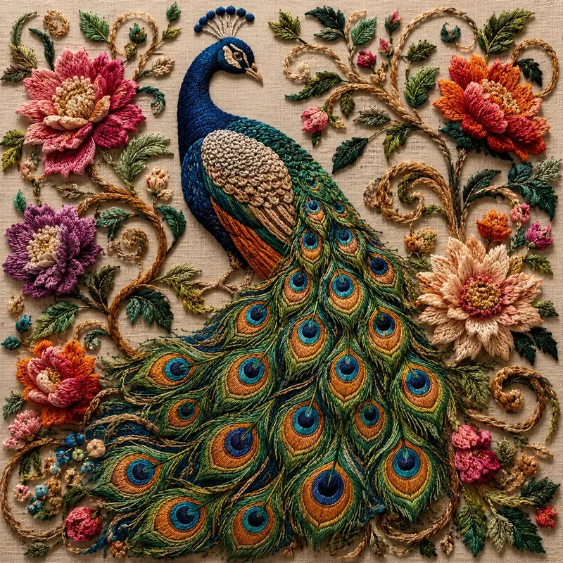 Premium Thread Art Scenes