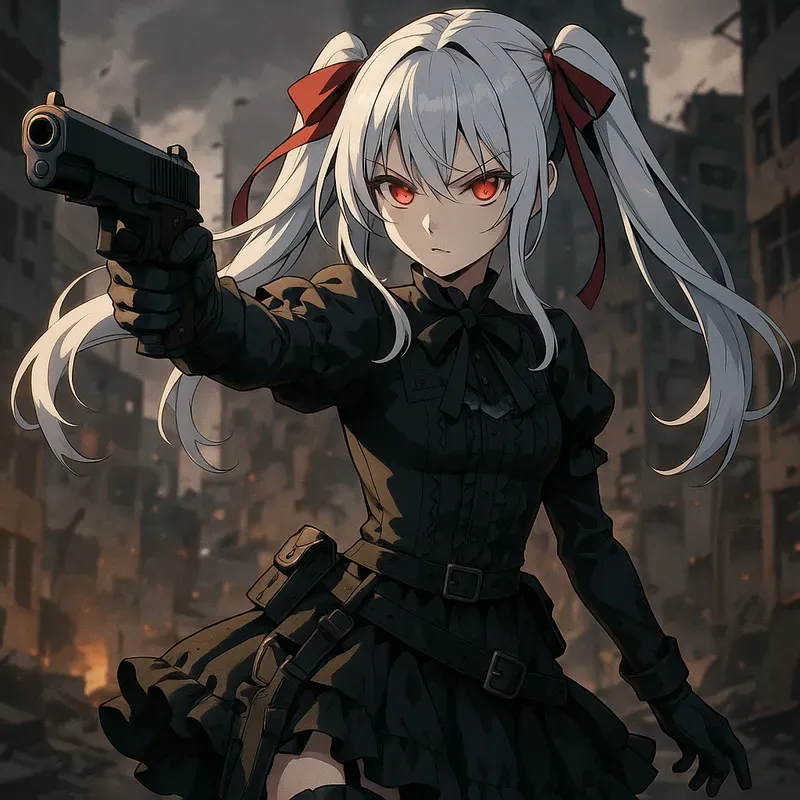 Anime Girls Assassins In Tactical Gear
